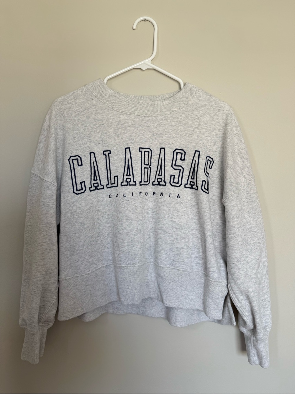 Abercrombie Calabasas California Grey Crewneck Sweatshirt